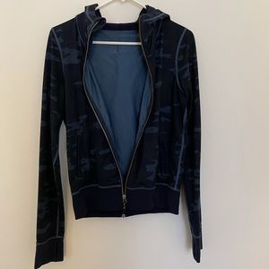 Lululemon blue camo zip up hoodie